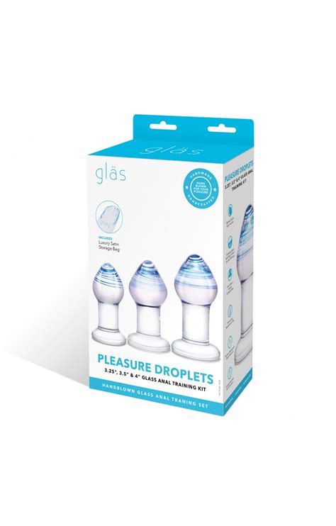 Pleasure Droplets Anal Training Kit GLAS SET 09