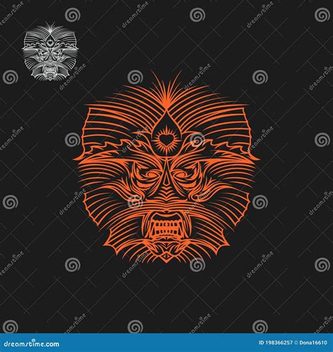 bujang ganong logo stock vector illustration  asian