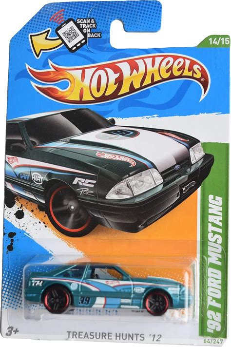 Amazon Hot Wheels 92 Ford Mustang Treasure Hunts 12 14 15 Toys Games