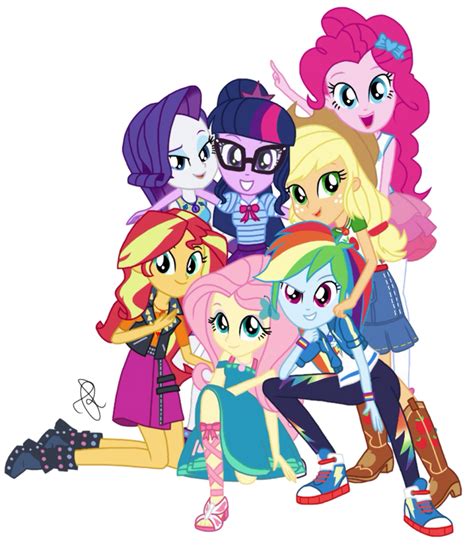 MLP EG Mane 7 New Look by ilaria122 on DeviantArt