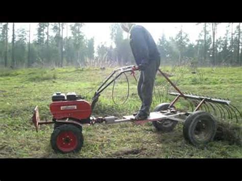 Грабли к мотоблоку - YouTube
