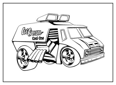 Desenhos De Carros Da Hot Wheels Para Colorir Bora Colorir