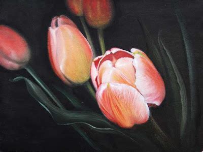 Tulip Oil Painting At Paintingvalley Explore Collection Of Tulip