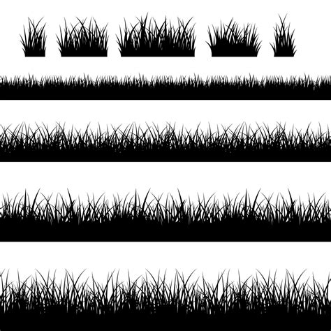 Grass Silhouette Clipart Clipart Freeuse Library Grass Silhouette ...