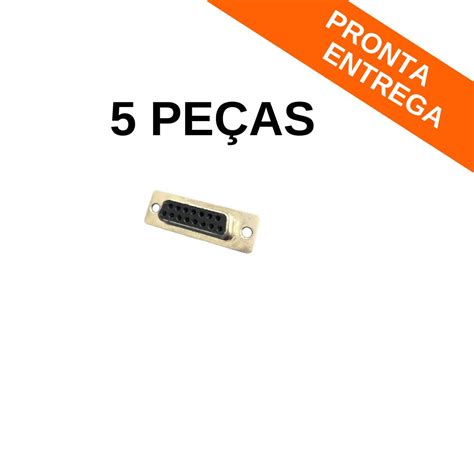 Kit Pe As Conector Db F Mea Para Solda Fio Graus Db