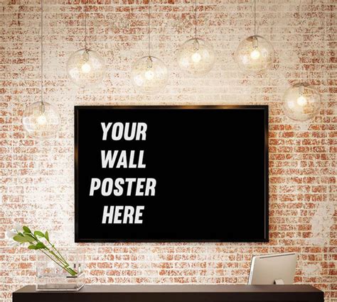 17 Free Horizontal Poster Mockup Psd Templates Designyep