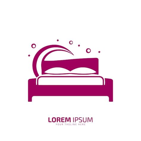 Un Logotipo De Cama Cama Icono C Moda Cama Vector Silueta Aislada Sobre