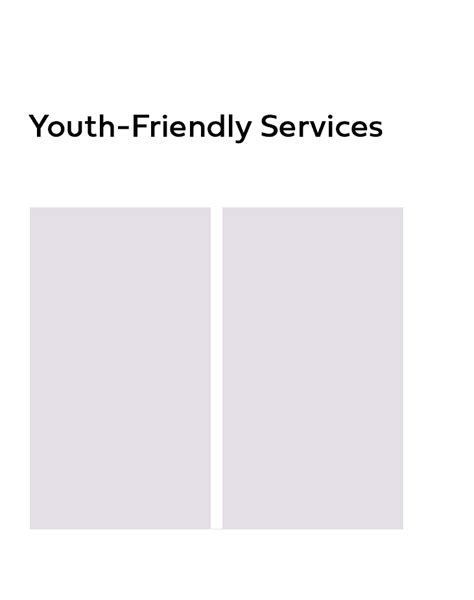 Characteristics Of Youth Friendly Clinical Services Healthy Teen Network