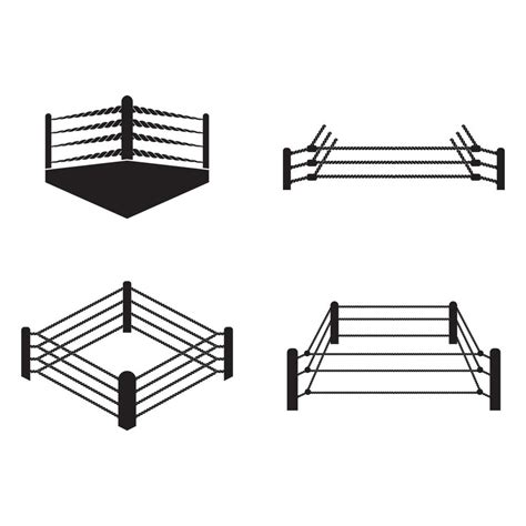 Boxing Ring Logo Icon Vector Illustration Design 17260434 Vector Art At