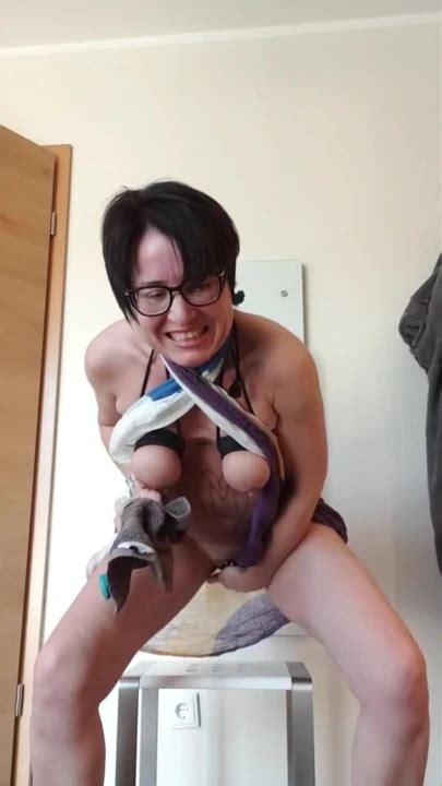 Captivating Moment From Milf Julie With Anal Dildo At Window Amateur Porn Feat