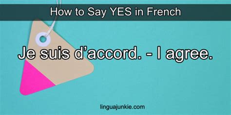 20 Ways to Say YES in French.