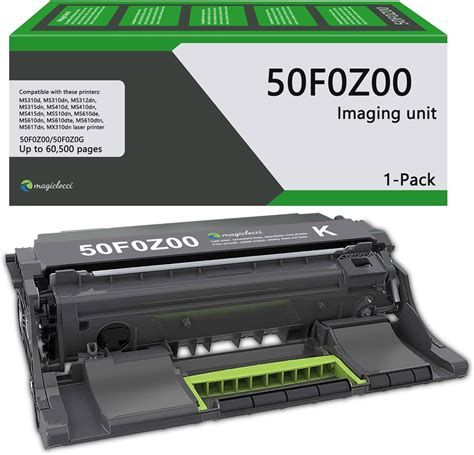 Amazon.com: 50F0Z00 Imaging Unit High Yield 500ZA (1-Pack) Compatible ...