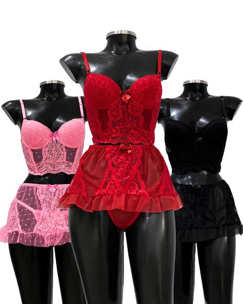 Kit Sado Afrodisíaca BDSM Ju Lingerie Lingeries Sensuais Conforto e