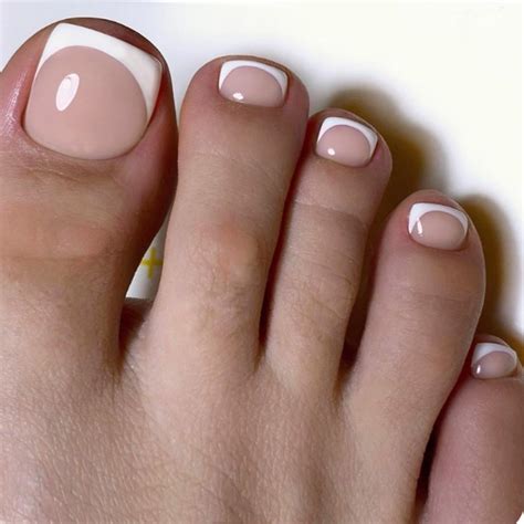 Amazon Pcs White French Press On Toenails Shanrun Nude Pink Fake Toe Nails Gel X Nail