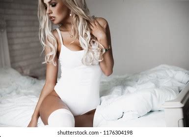 Sexy Blonde Bedroom Stock Photo Shutterstock