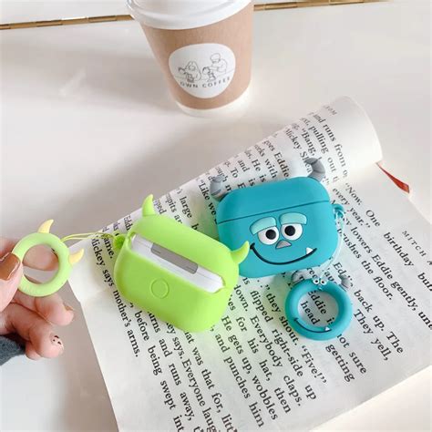 Новинка для AirPods pro Чехол милый 3D милый мультфильм Наушники Монстр ...