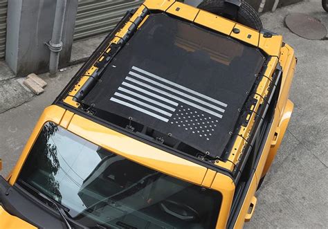 Buy Boruien Black Sunshade For Ford Bronco Door Full Length Sun Shade Bikini Soft