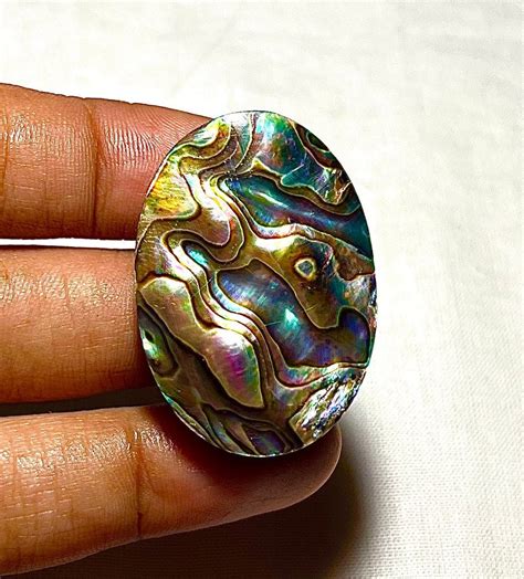 Very Gorgeous Abalone Shell Cabochons Natural Abalone Shall Etsy