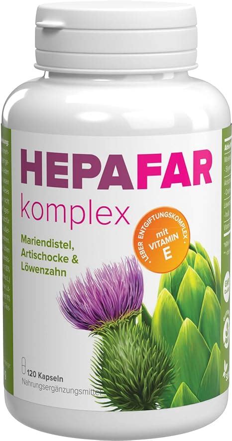 Hepafar Mariendistel Kapseln Artischocke Und L Wenzahn Leber