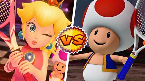 Peach Boom Boom Vs Toad Birdo Mario Tennis Aces ⁴ᴷ Switch As