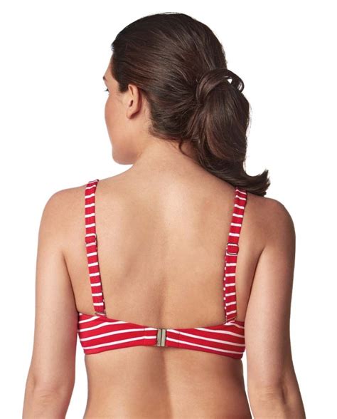 Top Bikini Capacidad Triangular Con Copa Marine Rojo Bikini Bikini