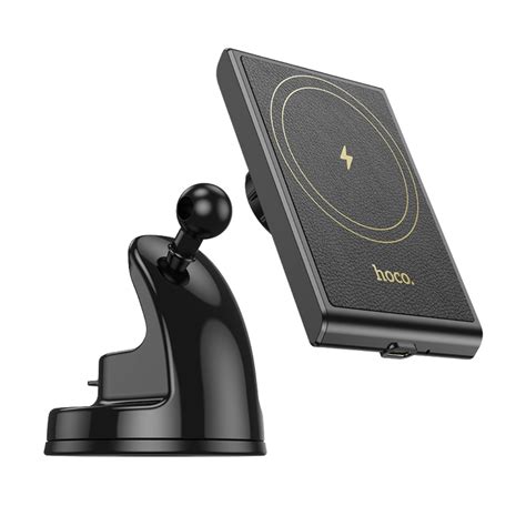 Suport Telefon Wireless Magsafe, HOCO HW20, Prindere Bord, 15W, Cleme ...