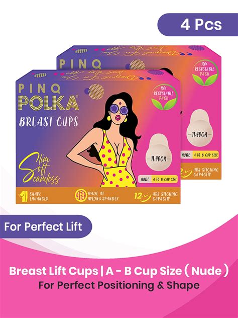 Buy Pinq Polka Reusable Boob Lift Cup A B Cup Size Stick On Adhesive