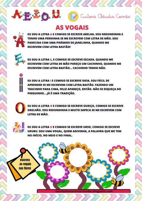 Junção Das Vogais Educação Infantil - 8