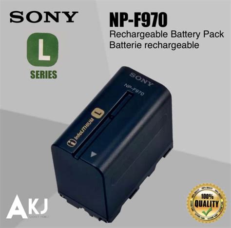 Original Sony NP F970 L Series Info Lithium Battery Pack 6600 MAh