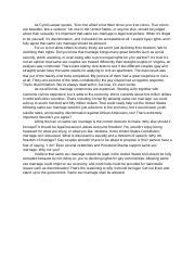 PERSUASIVE ESSAY Same Sex Marriages Docx English 1101 720 Do You
