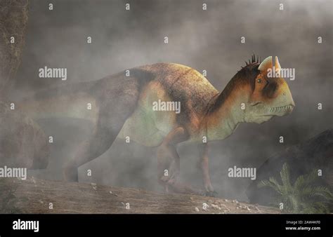 Cryolophosaurus Was A Carnivorous Theropod Dinosaur Known For Its