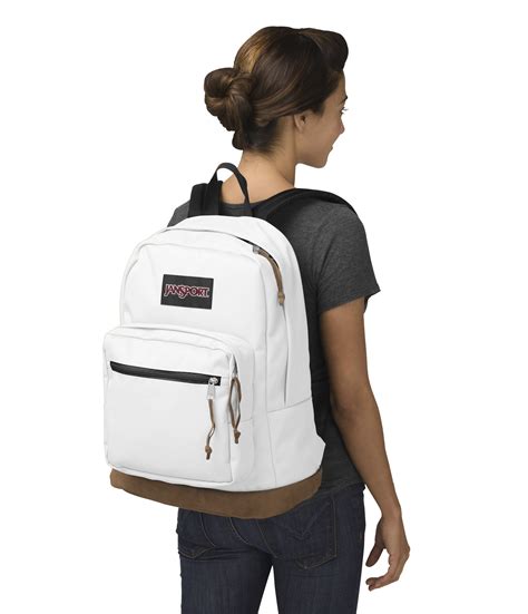 Buy JanSport Right Pack Laptop Backpack (White) Online @ ₹4674 from ...