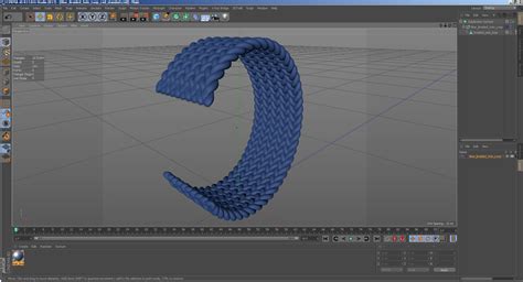 Blue Braided Solo Loop 3d Model 19 3ds Blend C4d Fbx Max Ma