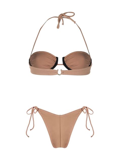 Reina Olga Penny Halterneck Bikini Set Farfetch