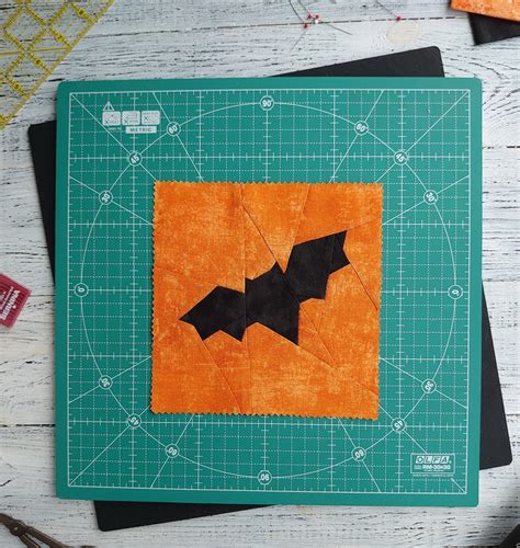 Halloween Quilt Blocks Bat Quilt Block Pattern Pdf Quilt Etsy