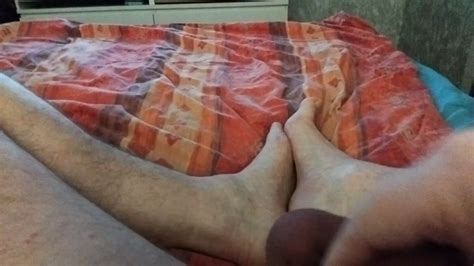 Dad Lies Down And Jerks His Cock Off Until He Loves Playing With His Cock As I Watch Gay Porn