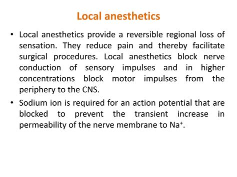 Local Anesthetics Block Nerve Conduction By Quizlet at Harry Leslie blog