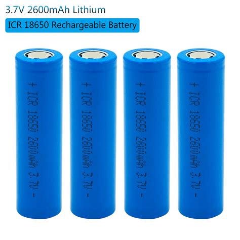 Batería recargable de iones de litio 18650 Mah 2600 V capacidad Real