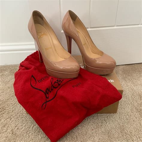 Christian Louboutin Bianca Nude Size 3 5 They Have Depop