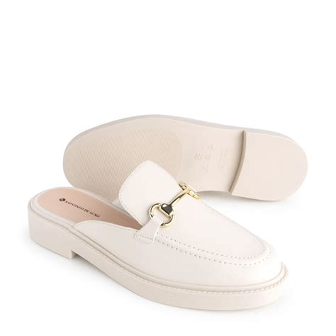 Mule Napa Floater Nude Manteiga Branco