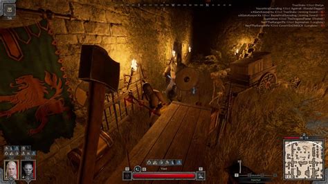 Savage Barbarian Hatchet Pvp In The Ruins Of A Castle Combat S Dark