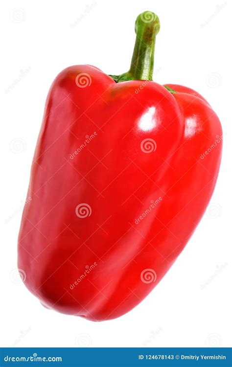 Pimenta Vermelha Isolada No Fundo Branco Imagem De Stock Imagem De