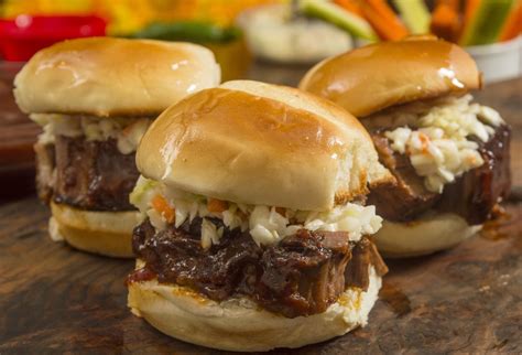 Beef Brisket Sliders White Angus Ranch