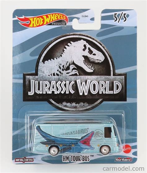 Mattel Hot Wheels Dlb Q Hcn Scale Truck Hw Tour Autobus Jurassic World Light