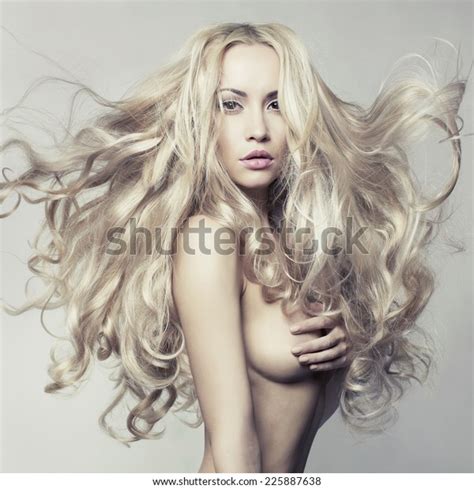 Стоковая фотография 225887638 Erotic Portrait Nude Beautiful Woman