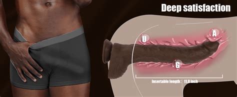 Amazon 14 57 Inch Huge Dildo Long Realistic Dildos For Women Men Big Black Cock Anal Dildo