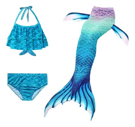 Cola De Sirena For Ni Os Con Bikini Sin Aleta Cuotas Sin Inter S