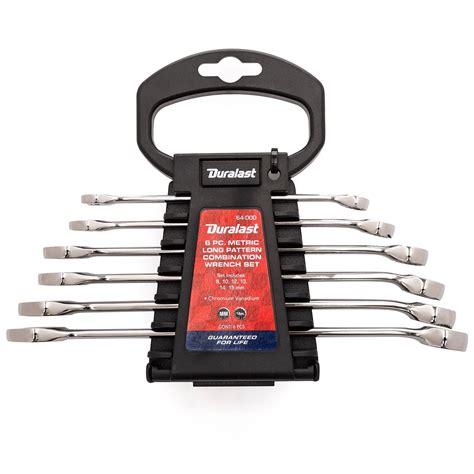 Duralast Metric Long Pattern Combination Wrench Set 6 Piece