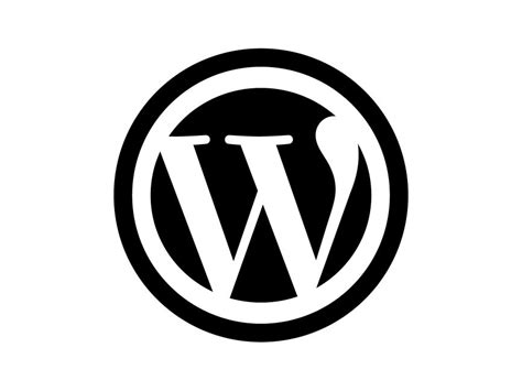 WordPress Black Logo PNG vector in SVG, PDF, AI, CDR format