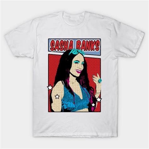 Sasha Banks Pop Art Comic Style Sasha Banks T Shirt Sold By